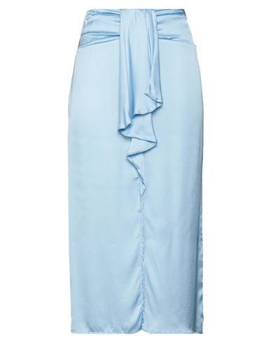 VICOLO VICOLO WOMAN MIDI SKIRT SKY BLUE SIZE S VISCOSE 
