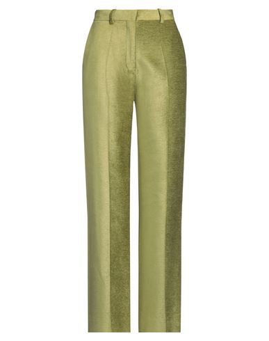 VICTORIA BECKHAM VICTORIA BECKHAM WOMAN PANTS LIGHT GREEN SIZE 8 VISCOSE, COTTON, MODAL 