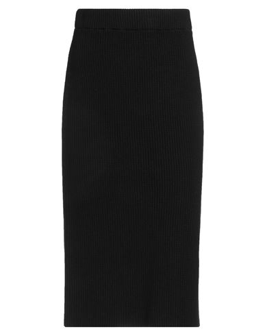 Kontatto Woman Midi Skirt Black Size Onesize Cotton In Black