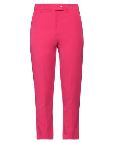 Yes Zee By Essenza Woman Pants Fuchsia Size L Polyester, Elastane In Pink