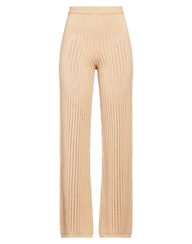 Kontatto Woman Pants Camel Size Onesize Cotton In Nude