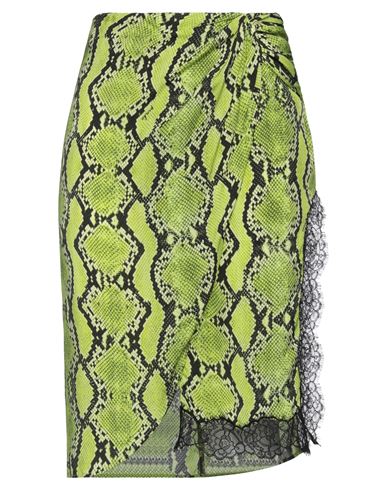 Pinko Woman Mini Skirt Lime Green Size 4 Viscose, Polyamide In Green