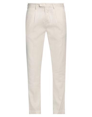 Devore Incipit Man Pants Ivory Size 32 Linen, Cotton, Elastane In White