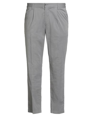 Devore Incipit Man Pants Grey Size 38 Cotton, Silk, Elastane In Gray