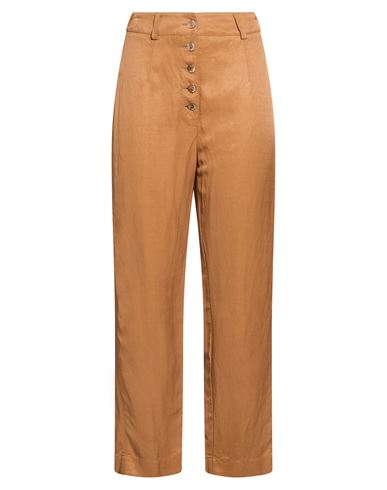 Alessia Santi Woman Pants Camel Size 2 Viscose, Linen In Beige