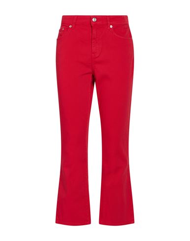 Department Five Department 5 Woman Jeans Red Size 28 Cotton, Rubber