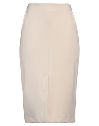 Seventy Venezia Woman Midi Skirt Beige Size 8 Viscose, Polyamide, Elastane
