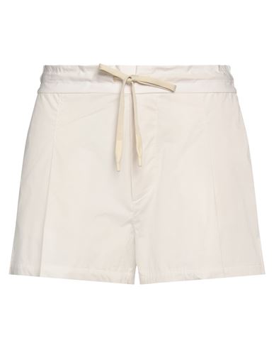 A Paper Kid Woman Shorts & Bermuda Shorts Ivory Size L Cotton In White