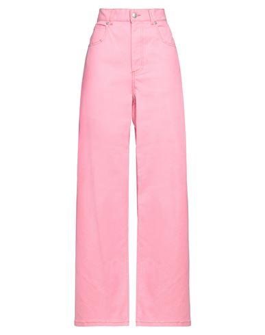 Marni Woman Jeans Pink Size 6 Cotton, Elastane, Cow Leather