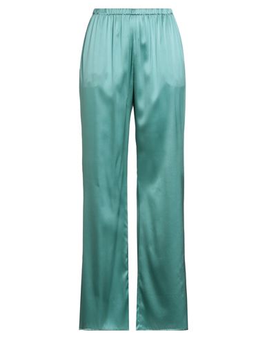 Purotatto Woman Pants Turquoise Size 6 Silk, Elastane