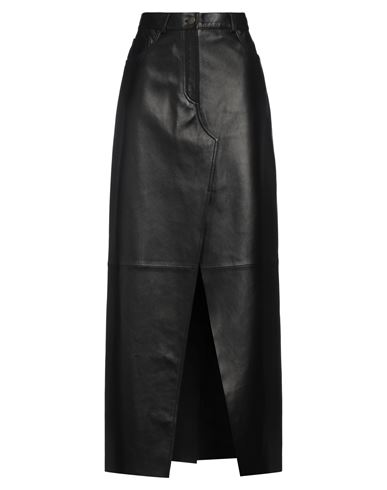 Darkpark Woman Maxi Skirt Black Size 27 Leather