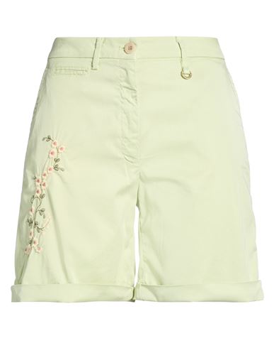 Mason's Woman Shorts & Bermuda Shorts Light Green Size 12 Lyocell, Elastane