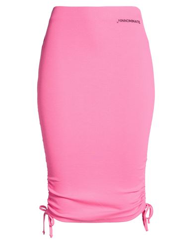 Hinnominate Woman Midi Skirt Fuchsia Size M Cotton, Elastane In Pink