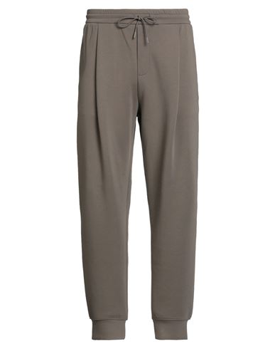 Emporio Armani Man Pants Taupe Size L Cotton, Polyester, Elastane In Brown