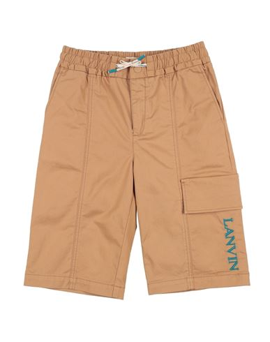 Lanvin Toddler Boy Shorts & Bermuda Shorts Camel Size 6 Cotton, Elastane In Beige