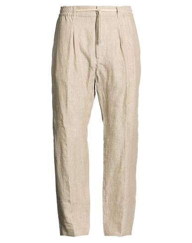 Cruna Man Pants Beige Size 38 Linen In Sand