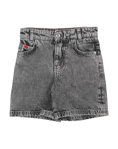 Hugo Boss Hugo Woman Denim Shorts Grey Size 8 Cotton In Grey