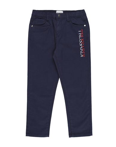 Trussardi Junior Toddler Boy Pants Navy Size 6 Cotton, Elastane In Navy