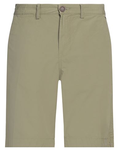 Napapijri Man Shorts & Bermuda Shorts Military Green Size 34 Cotton In Green