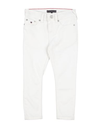 Tommy Hilfiger Toddler Boy Jeans White Size 6 Cotton, Elastane In White
