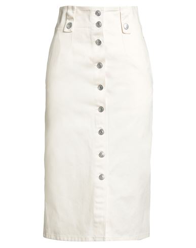 Isabel Marant Woman Midi Skirt Off White Size 6 Cotton