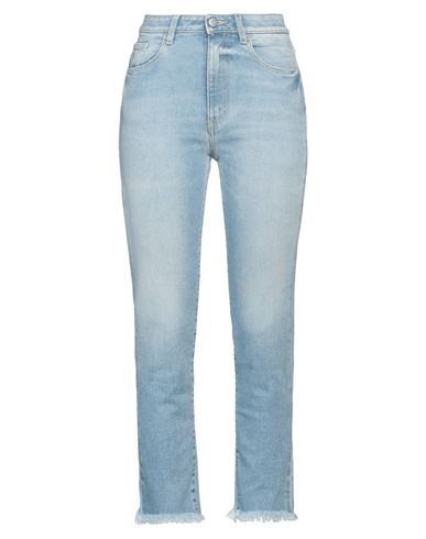 Icon Denim Woman Jeans Blue Size 30 Cotton, Polyester, Elastane In Blue