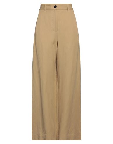 Roberto Collina Woman Pants Sand Size M Viscose, Linen, Cotton In Beige