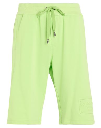 Dolce & Gabbana Man Shorts & Bermuda Shorts Light Green Size 38 Cotton, Elastane