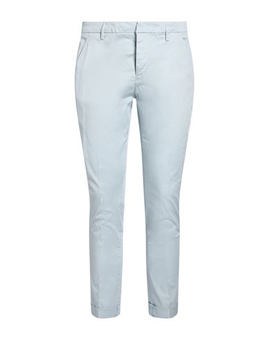 Dondup Man Pants Sky Blue Size 33 Cotton, Elastane