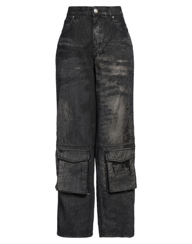 Pinko Woman Jeans Black Size 28 Cotton, Polyamide