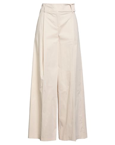 Pinko Extra-wide Trousers In Technical Satin In White