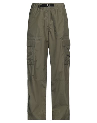 Moncler Grenoble Man Pants Military Green Size L Polyester In Green