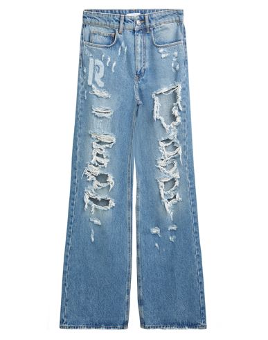Rabanne Woman Jeans Blue Size 28 Cotton