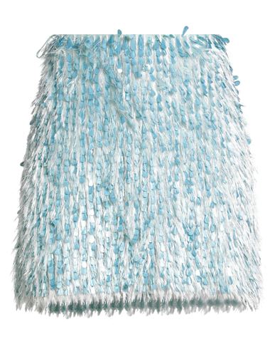 Elisabetta Franchi Woman Mini Skirt Sky Blue Size 8 Polyamide In Blue