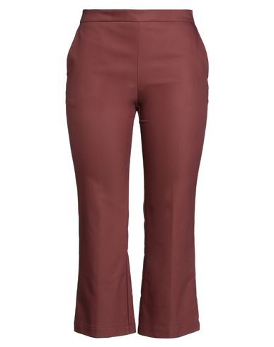 Maliparmi Malìparmi Woman Pants Brick Size 10 Cotton, Polyamide, Elastane In Red
