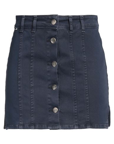 JIJIL JIJIL WOMAN DENIM SKIRT NAVY SIZE 27 COTTON, ELASTANE 