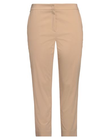 Clips More Woman Pants Beige Size 8 Cotton, Polyester, Elastane