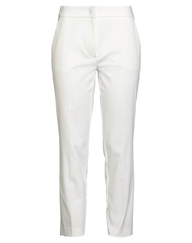 Clips More Woman Pants White Size 4 Cotton, Polyester, Elastane In White