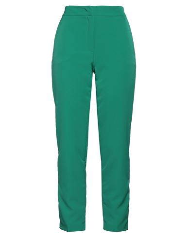 Clips More Woman Pants Emerald Green Size 12 Polyester, Elastane