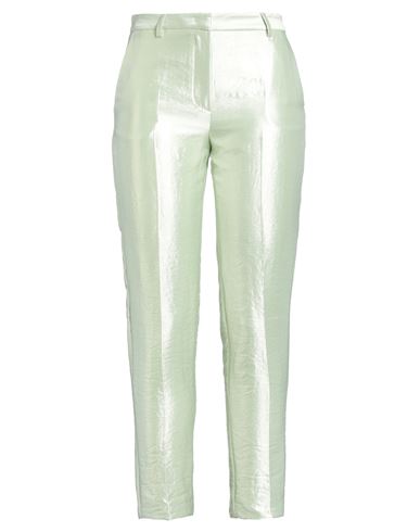 Manuel Ritz Woman Pants Light Green Size 4 Viscose, Polyamide, Polyester In Green