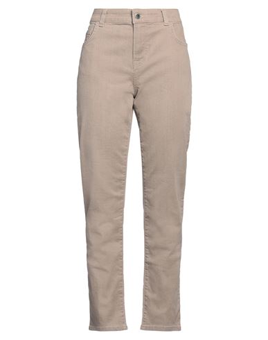 Shop Emporio Armani Woman Jeans Beige Size 32 Cotton, Elastane