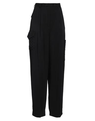 MISSONI MISSONI WOMAN PANTS BLACK SIZE 8 VISCOSE, ELASTANE, COTTON 