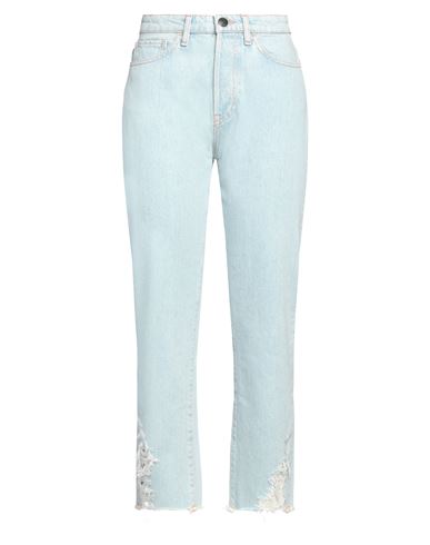 3x1 Woman Jeans Blue Size 30 Cotton In Blue