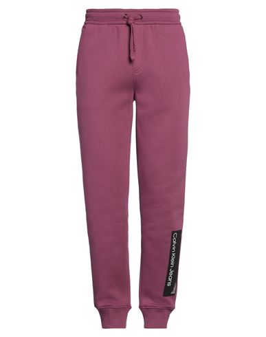 Calvin Klein Jeans Est.1978 Calvin Klein Jeans Man Pants Mauve Size Xl Cotton, Polyester, Recycled Cotton In Purple