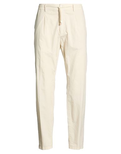 Cruna Man Pants Ivory Size 36 Cotton, Elastane In White