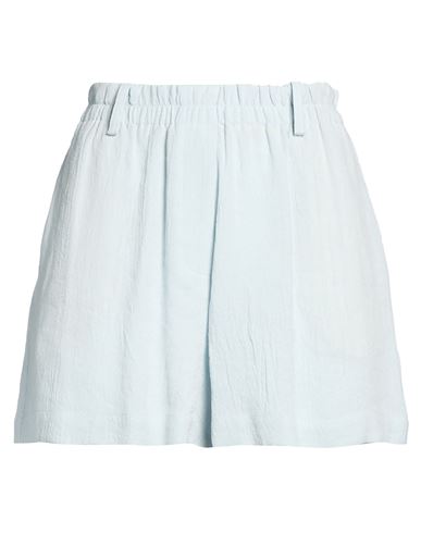 Alysi Woman Shorts & Bermuda Shorts Sky Blue Size 2 Lyocell, Linen