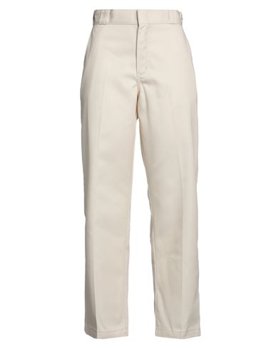Dickies Woman Pants Ivory Size 27w-30l Polyester, Cotton In White