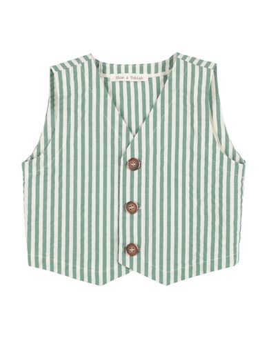 ZHOE & TOBIAH ZHOE & TOBIAH TODDLER BOY TAILORED VEST GREEN SIZE 3 COTTON, ELASTANE 