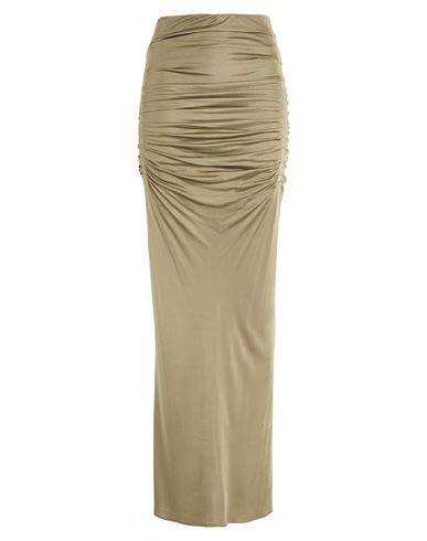 Gauge81 Woman Maxi Skirt Military Green Size 8 Viscose In Green