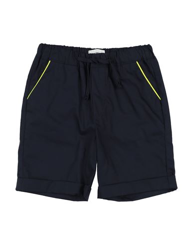 BIKKEMBERGS BIKKEMBERGS TODDLER BOY SHORTS & BERMUDA SHORTS MIDNIGHT BLUE SIZE 4 COTTON, ELASTIC FIBRES 